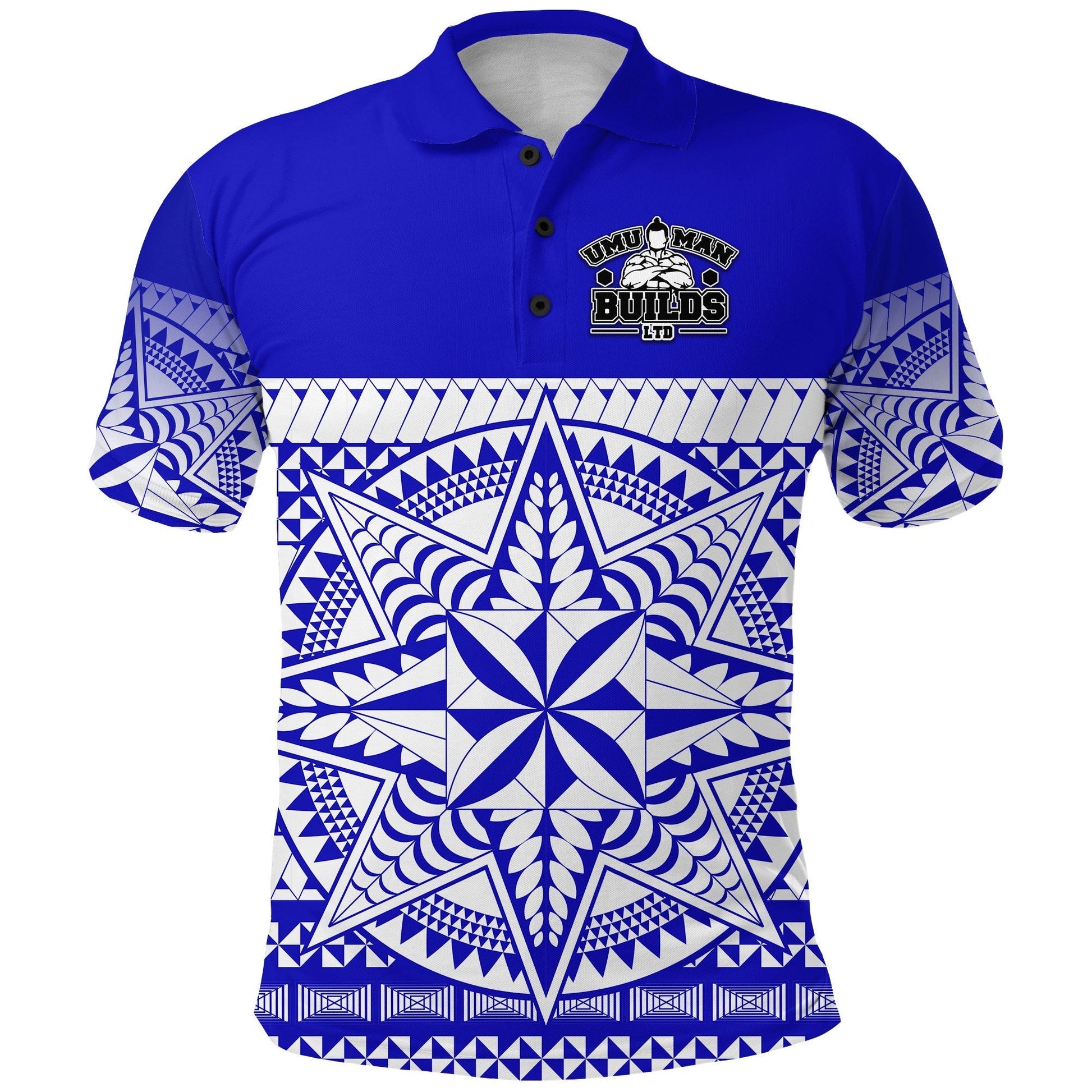 Tonga Umuman Builds Polo Shirt Special Version Blue LT8