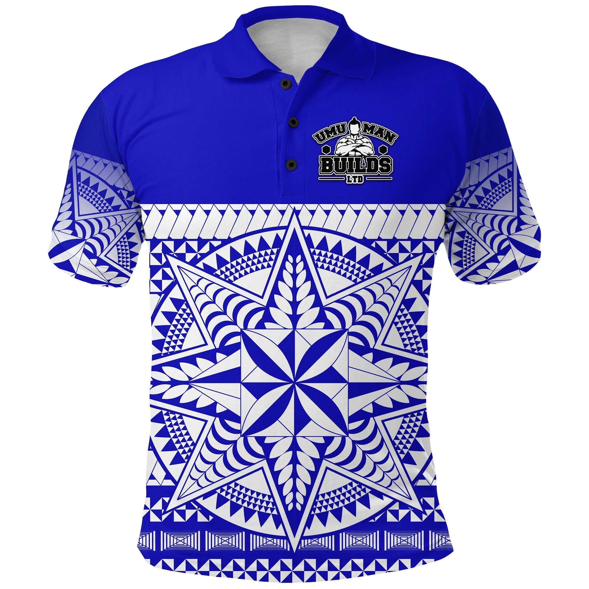 Tonga Umuman Builds Polo Shirt Special Version Blue LT8