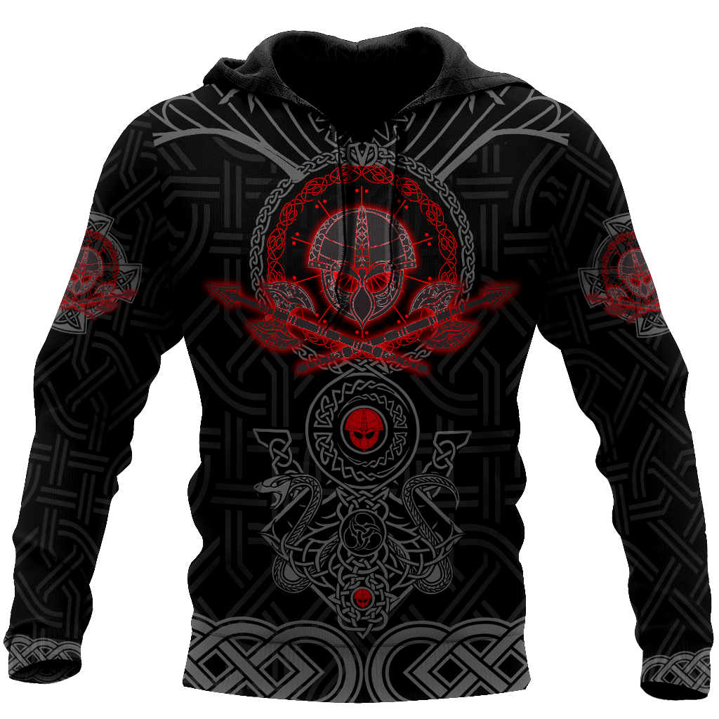 Viking Clothing Valhalla Awaits Hoodie RLT12