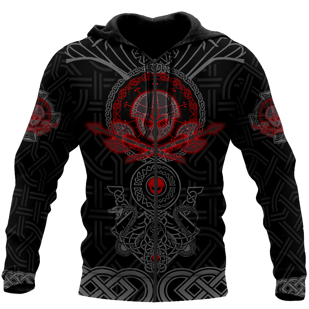 Viking Clothing Valhalla Awaits Hoodie RLT12