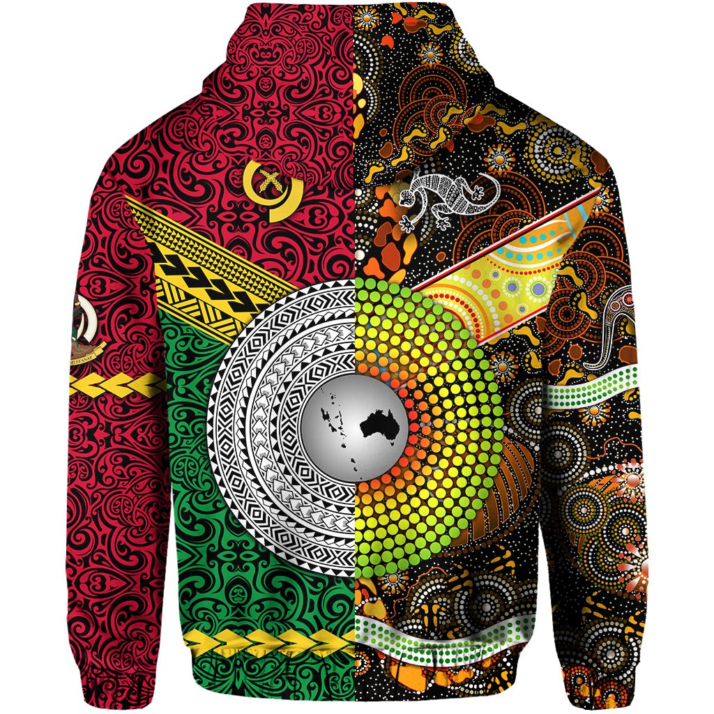 Vanuatu Australia Zip Hoodie Together LT8