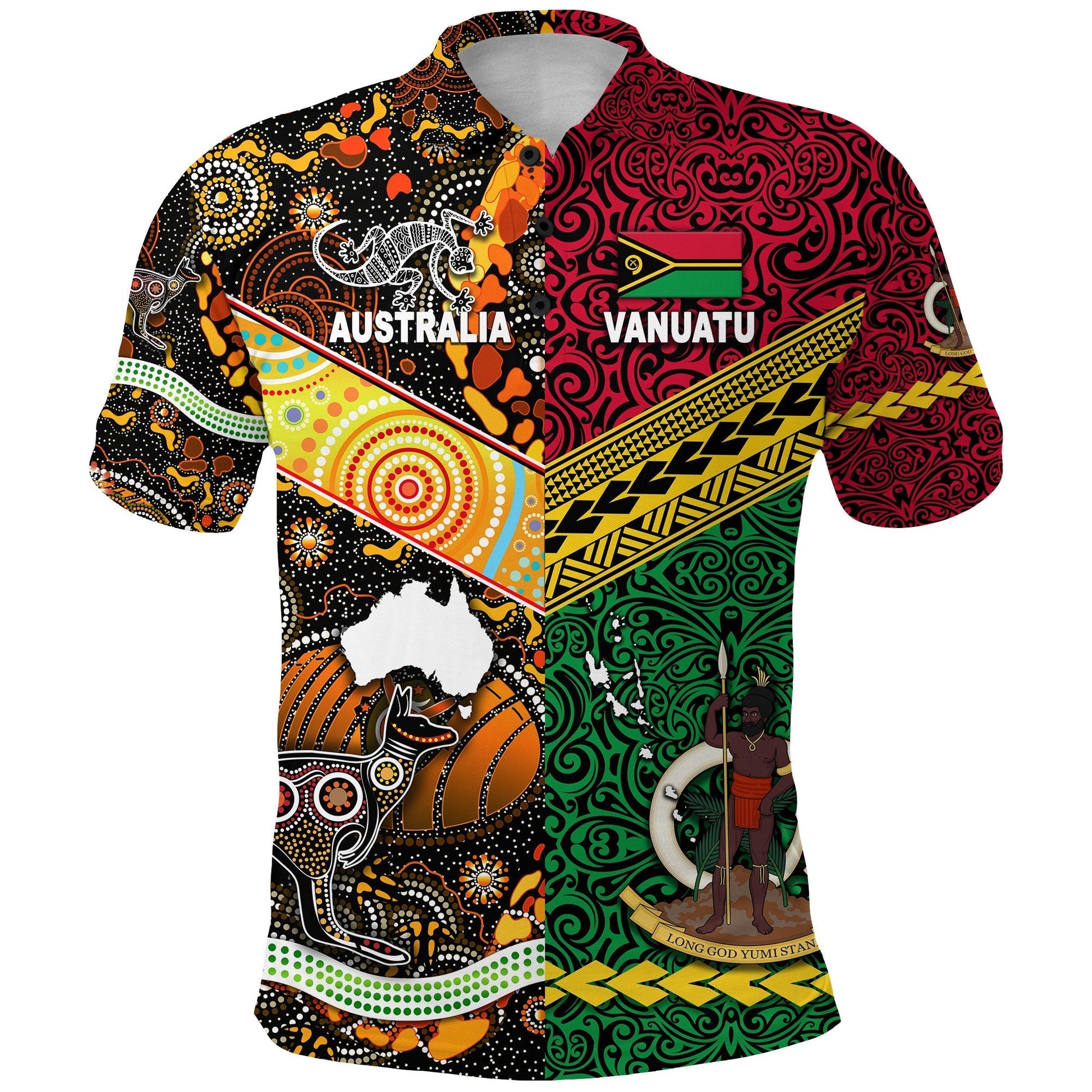 Vanuatu Australia Polo Shirt Together LT8