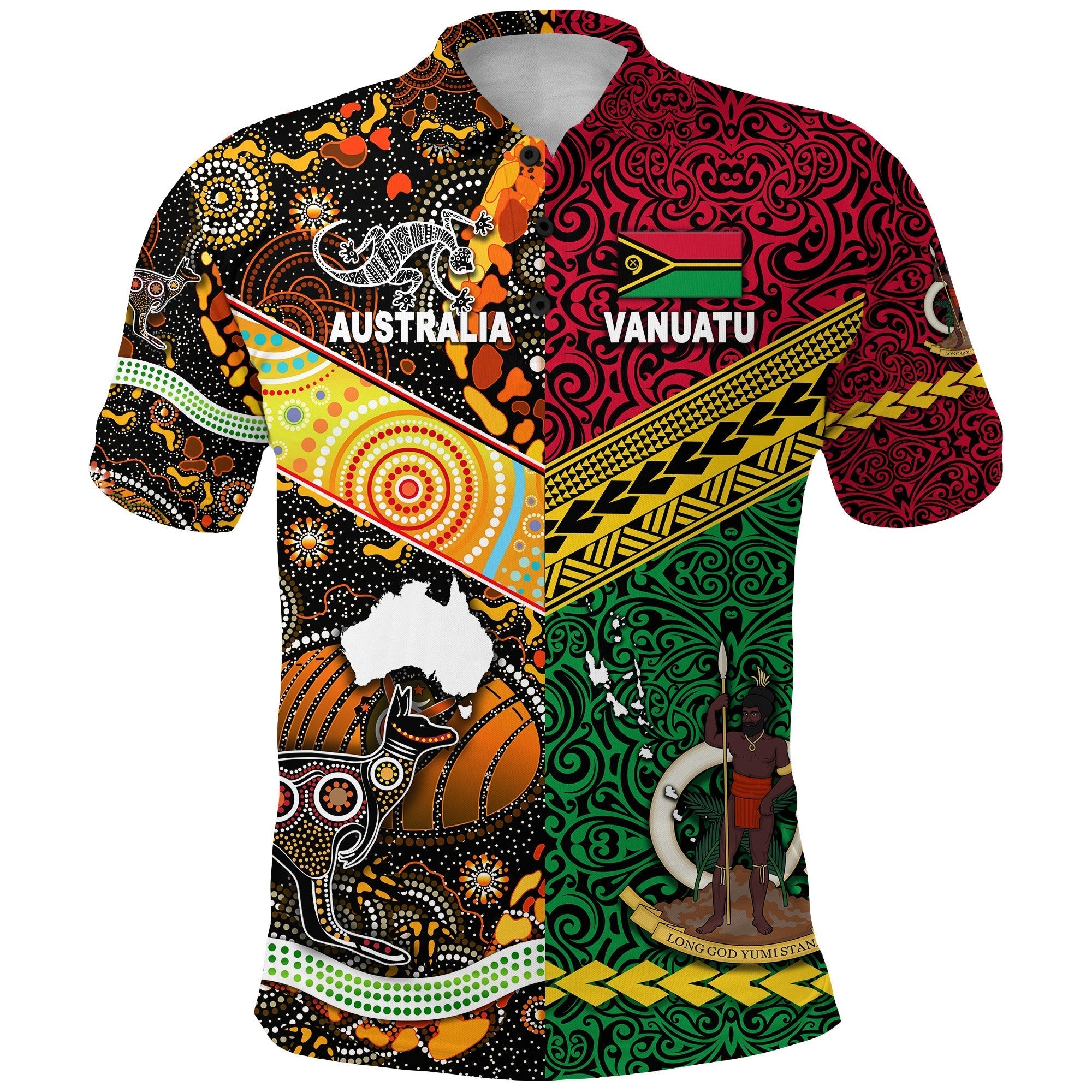 Vanuatu Australia Polo Shirt Together LT8