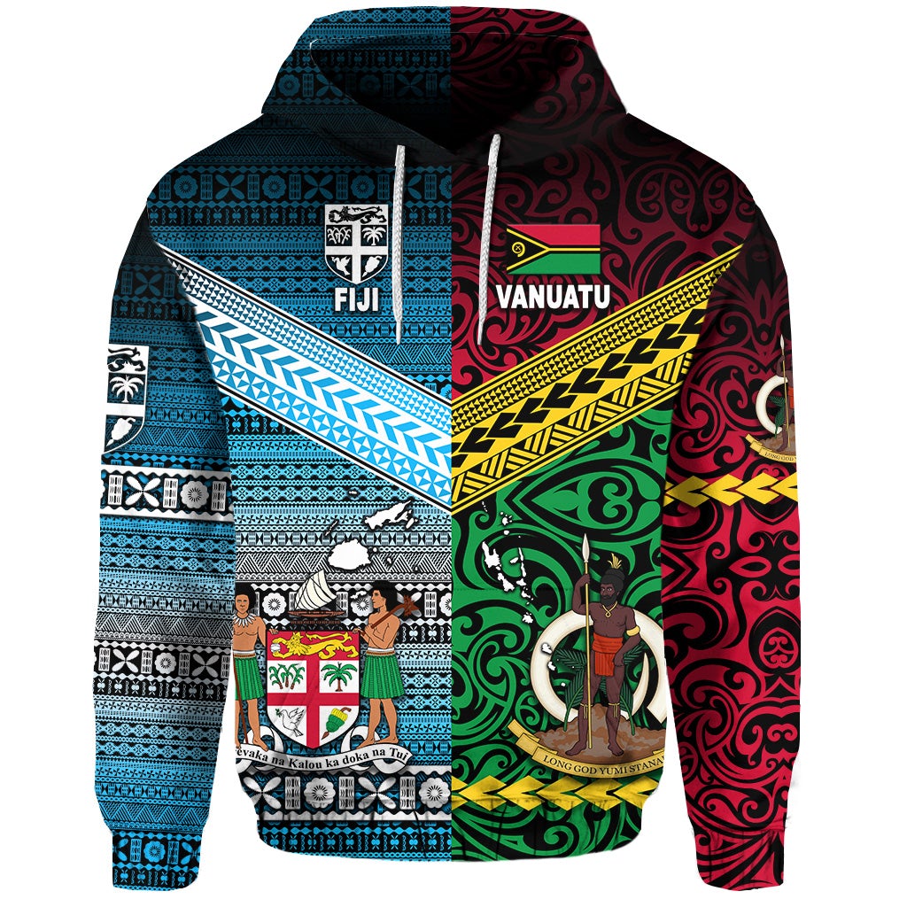 Vanuatu Fiji Hoodie Together Blue LT8