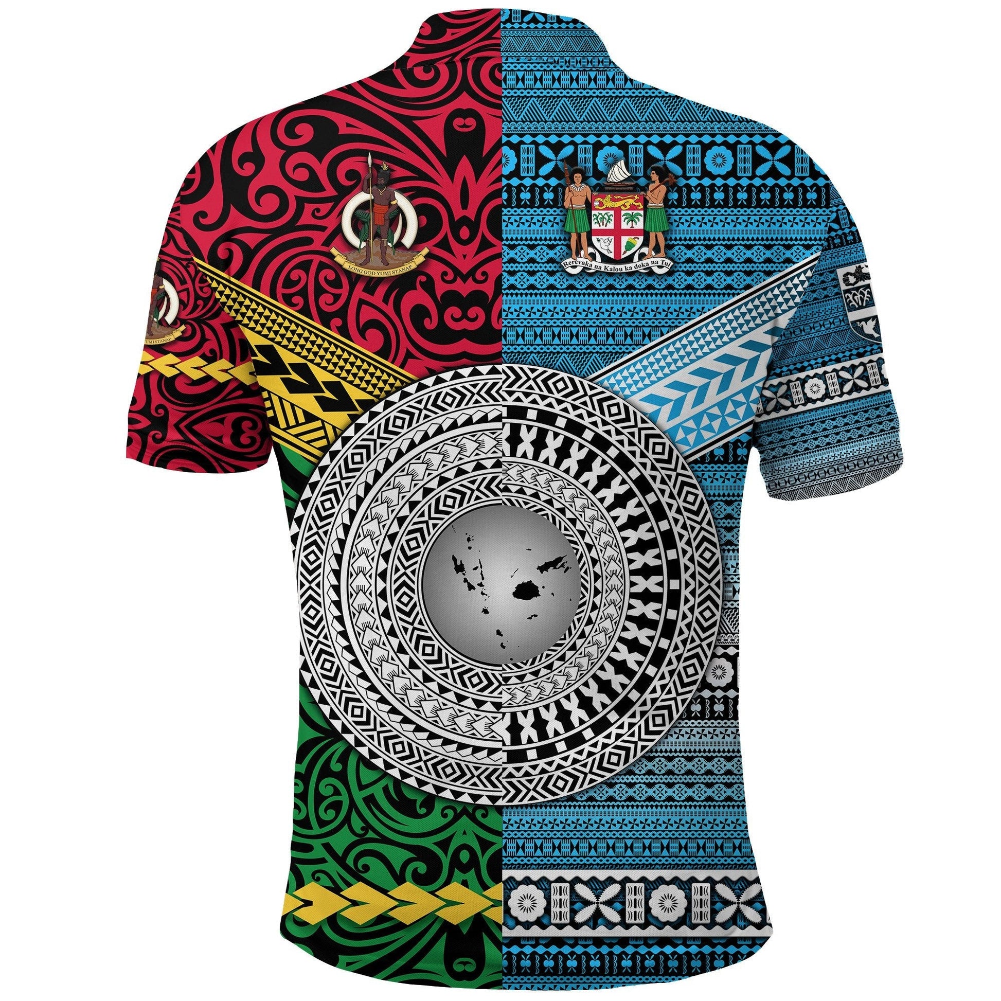 Vanuatu Fiji Polo Shirt Together Bright Color LT8