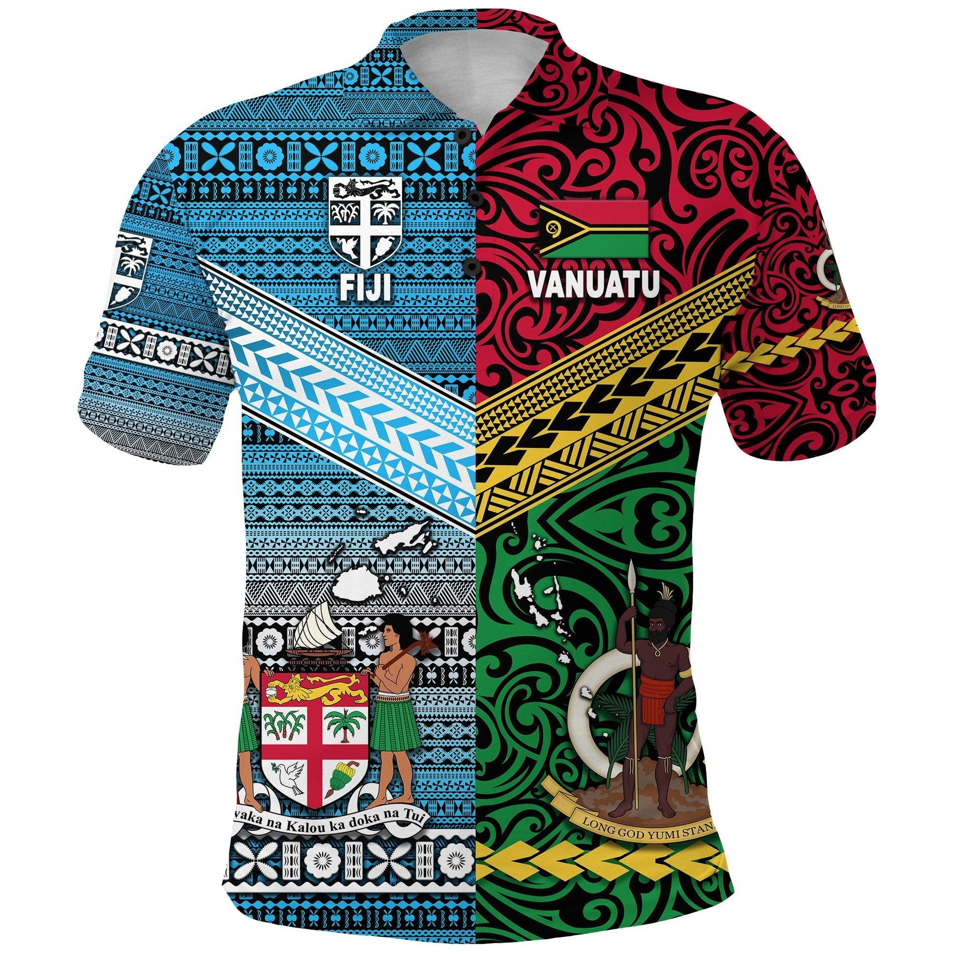 Vanuatu Fiji Polo Shirt Together Bright Color LT8