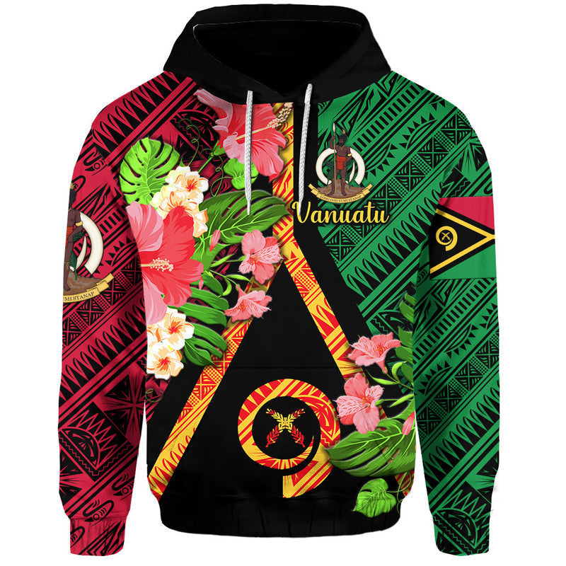 Custom Vanuatu Hoodie Independence Be Proud Vanuatu Flag LT8