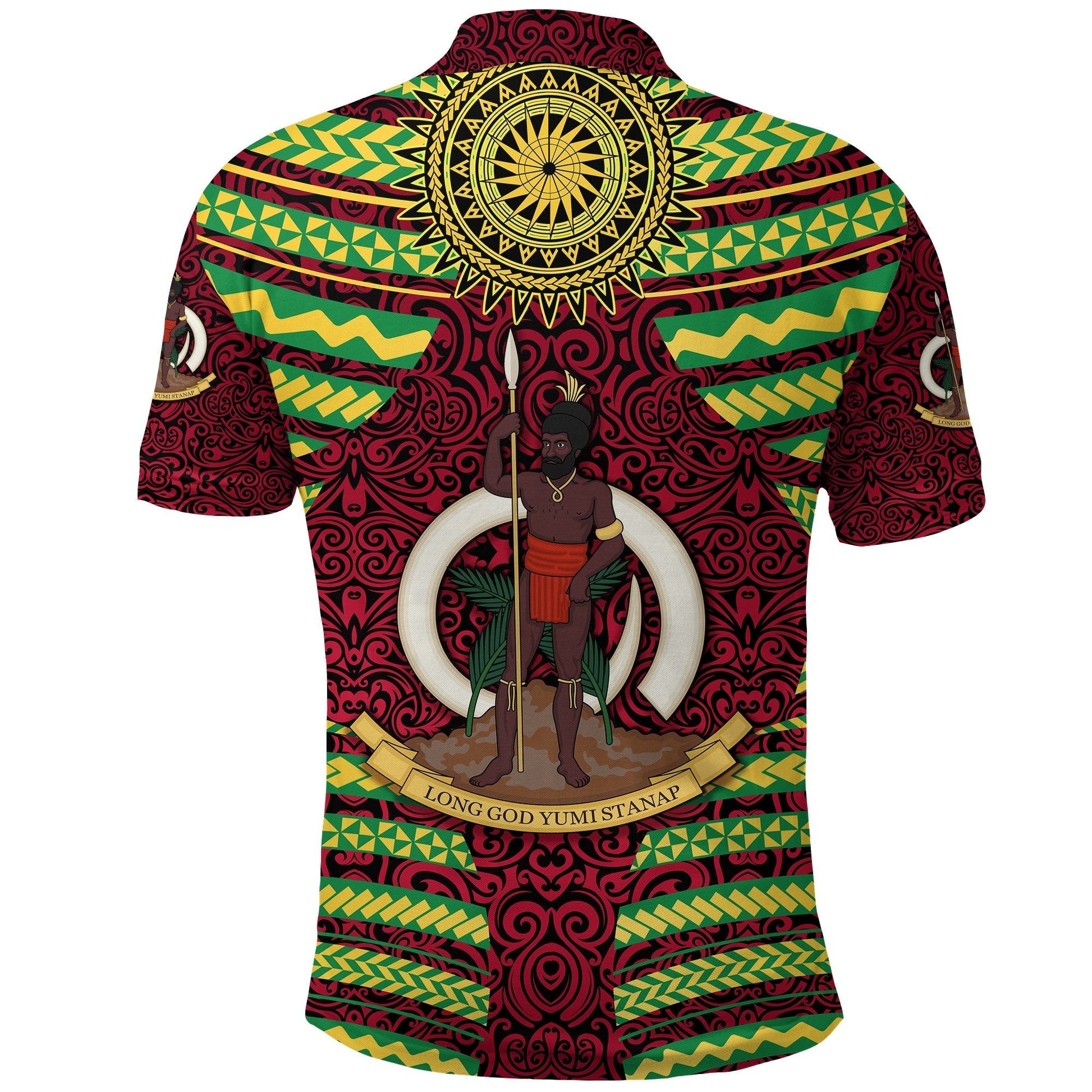 Vanuatu Polo Shirt Special Independence Anniversary Creative Style Red LT8