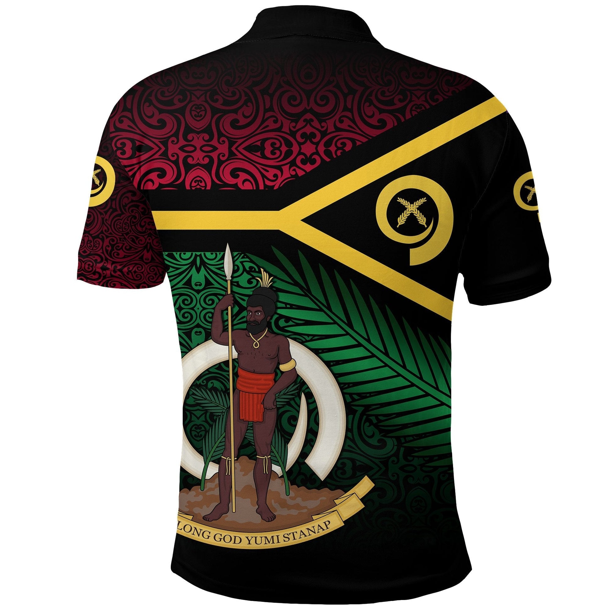 Vanuatu Polo Shirt Special Independence Anniversary Original Flag Style LT8
