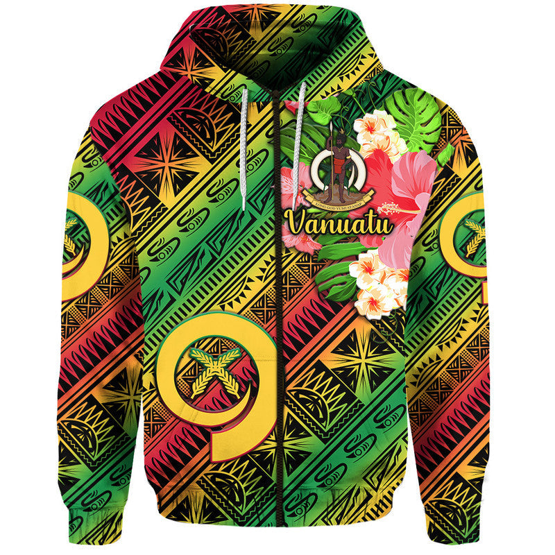 Vanuatu Hoodie Independence Be Proud Vanuatu Flag Gradient Vibes LT8