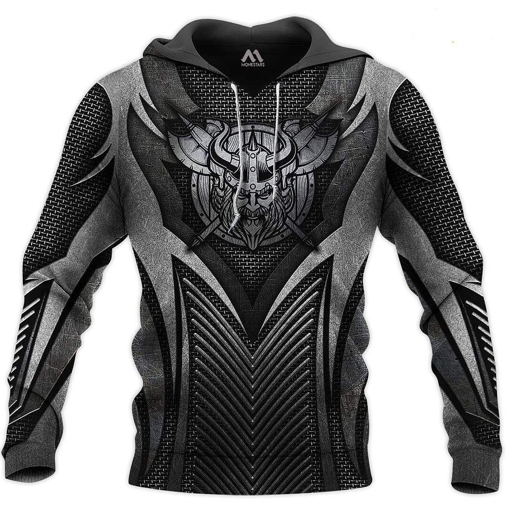 Viking Clothing Viking Warrior Shield Hoodie RLT12