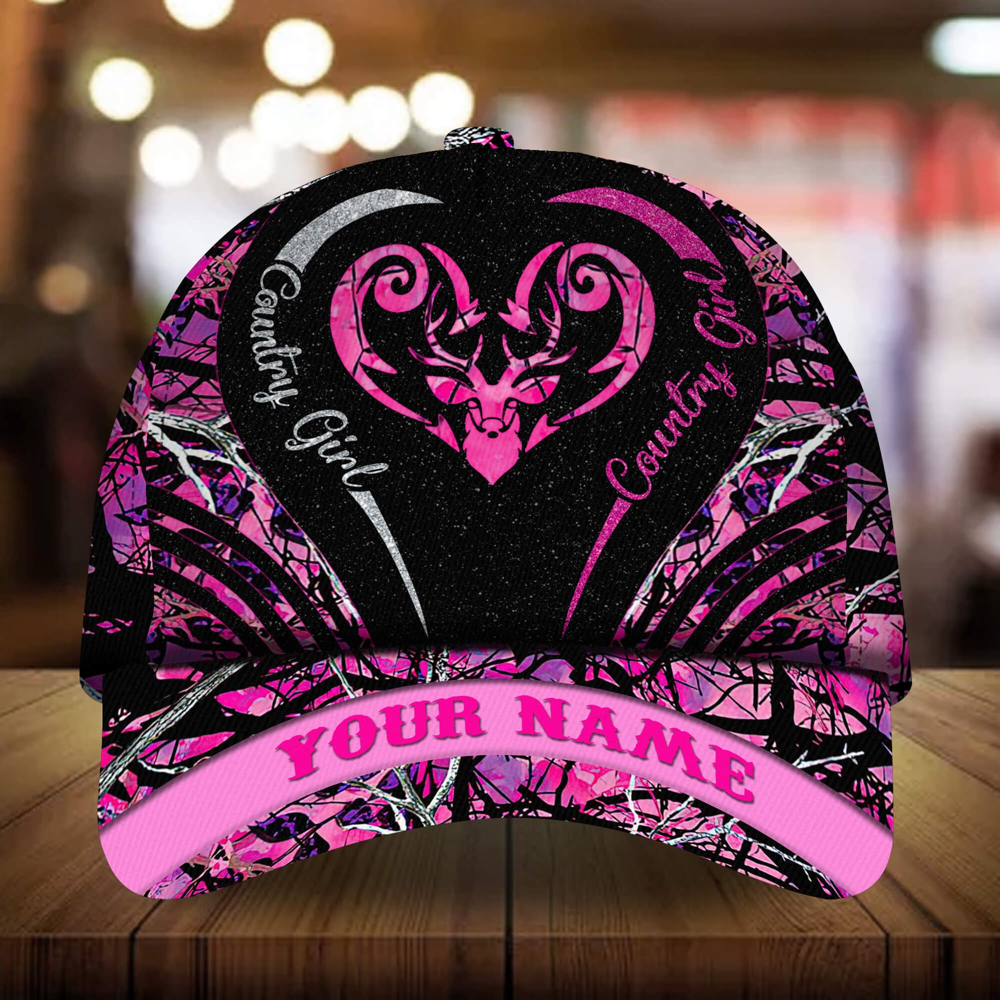 Premium Unique Deer Country Girl Hats 3D Multicolor Personalized
