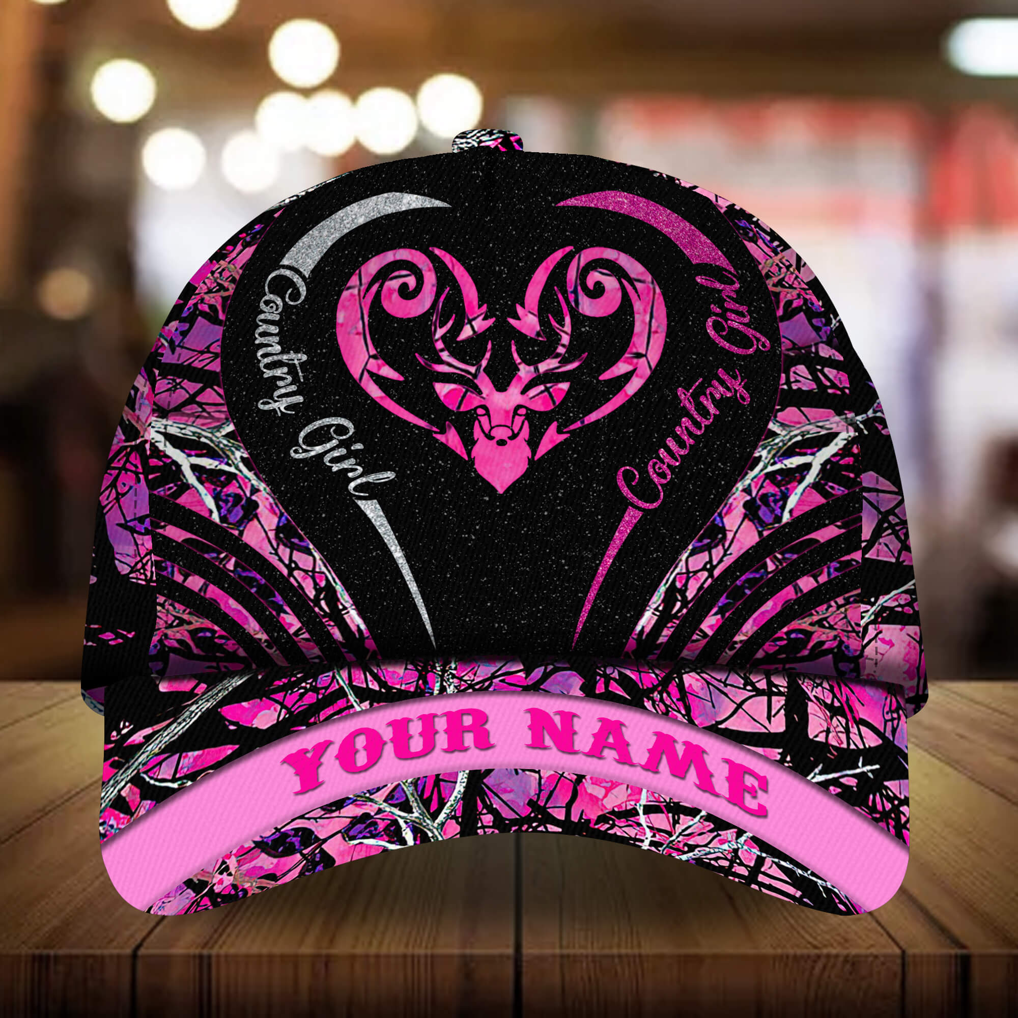 Premium Unique Deer Country Girl Hats 3D Multicolor Personalized