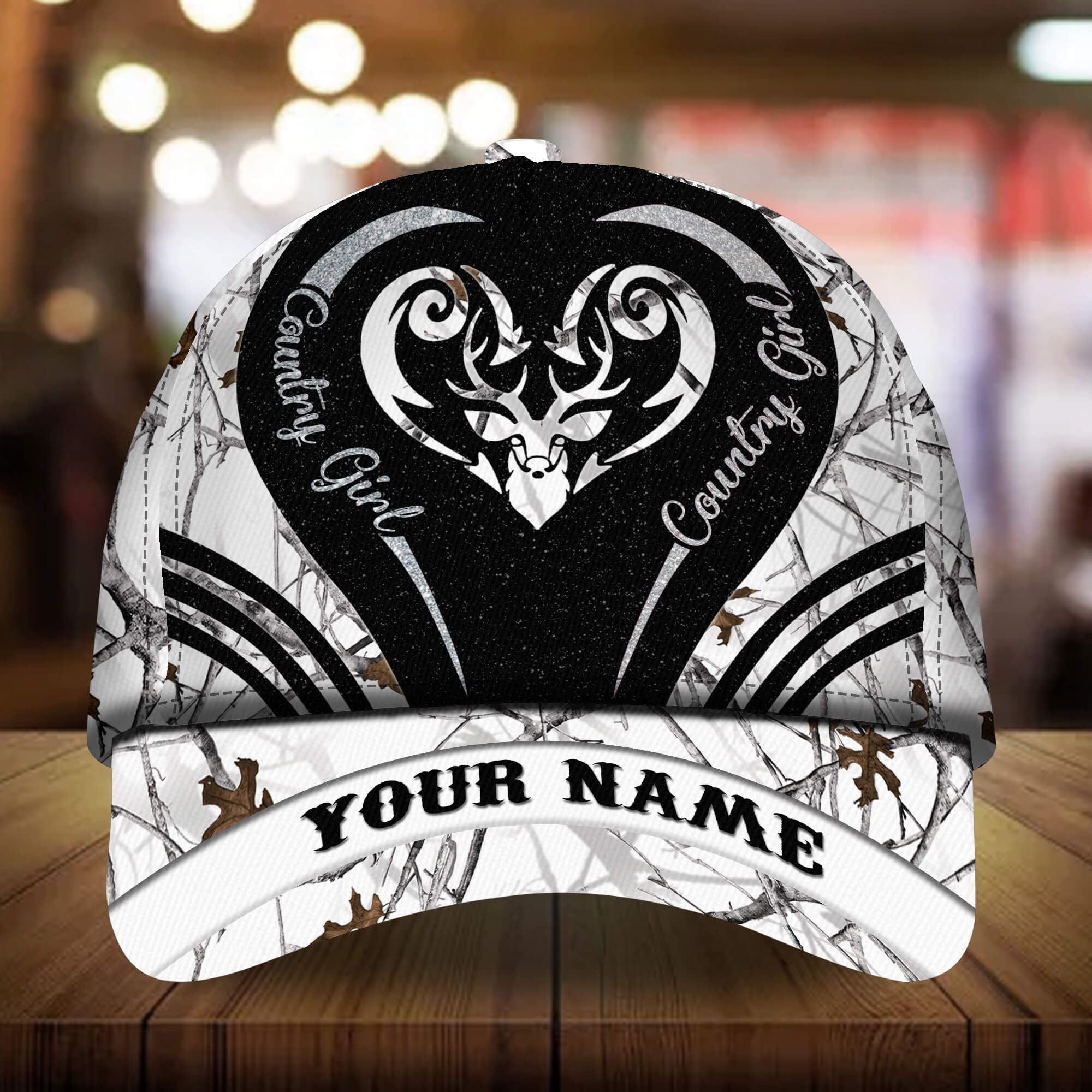 Premium Unique Deer Country Girl Hats 3D Multicolor Personalized