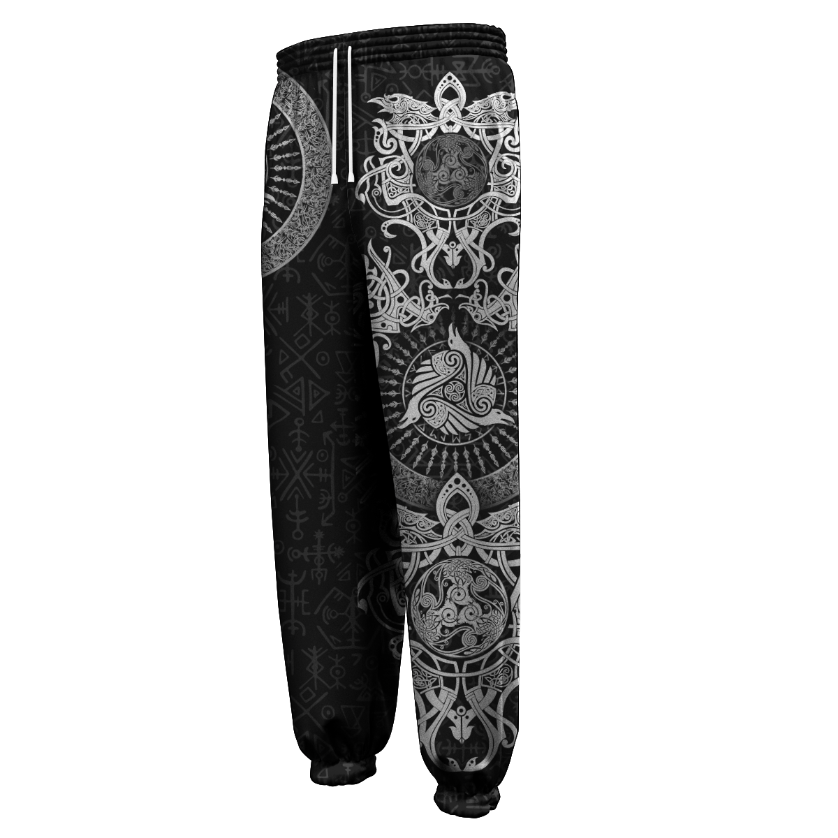 Viking Clothing Viking Raven Tattoo Black Jogger RLT12