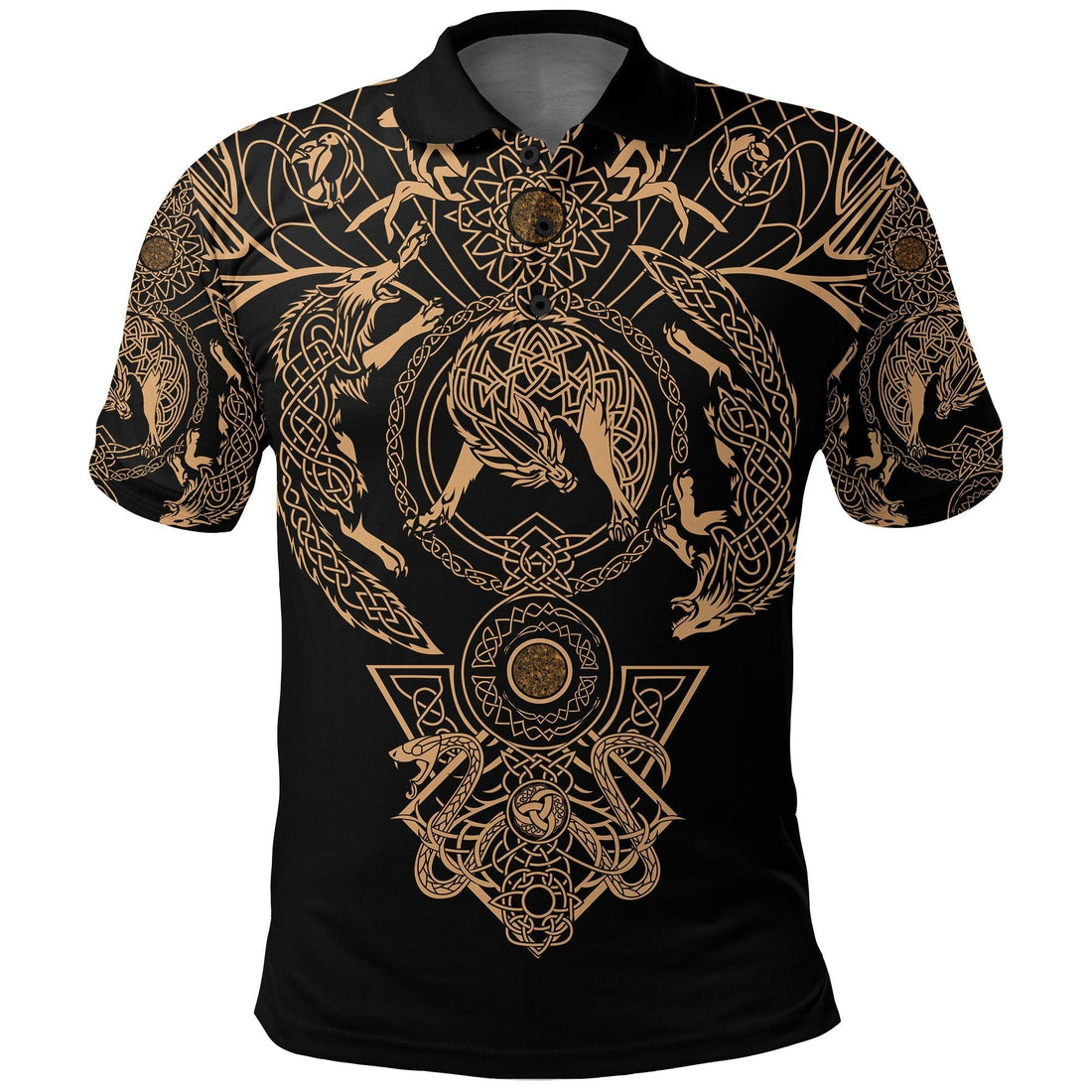 Viking Polo Shirt Tattoo All Over Print Special RLT12