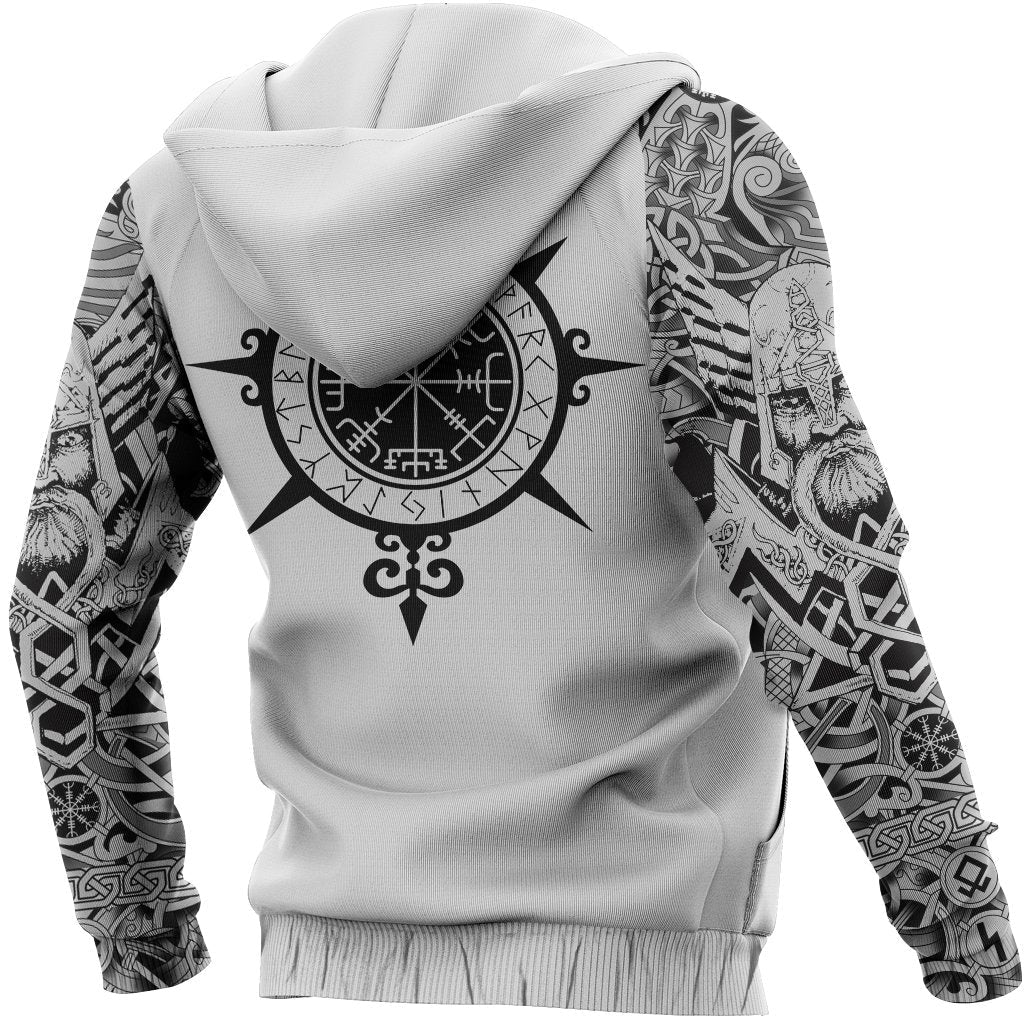 Viking Hoodie Tattoo All Over Print (Zip) RLT12