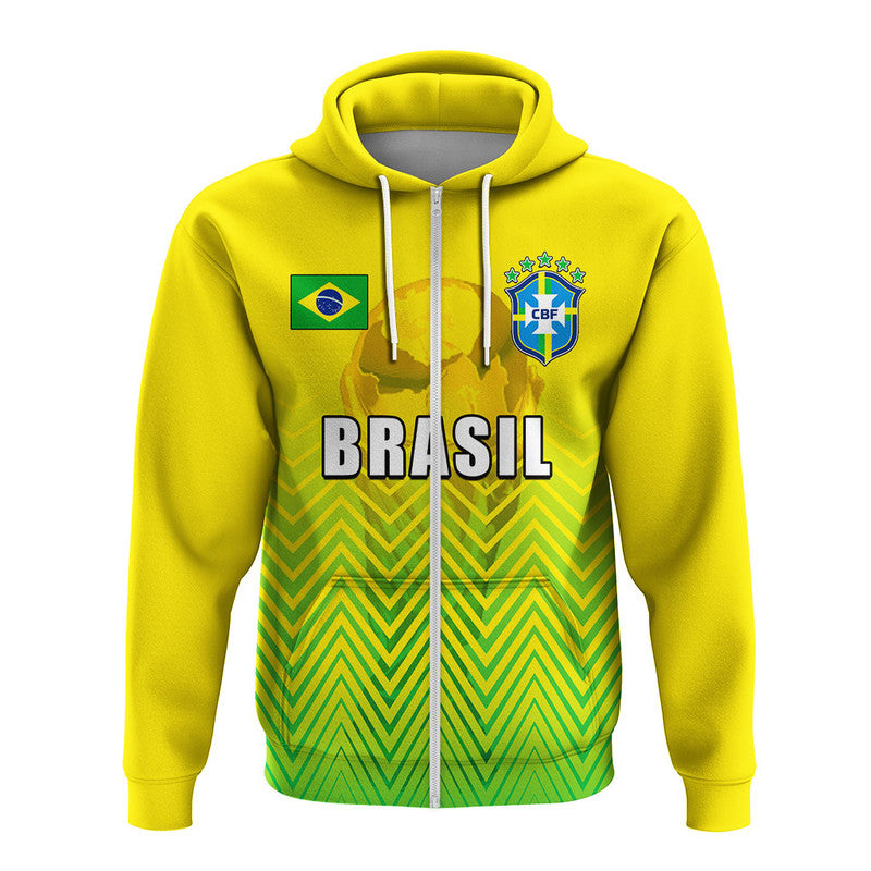 Custom Brazil Football 2022 Hoodie Sport Style LT6