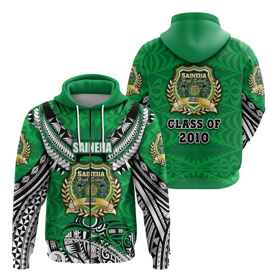 Saineha Tonga Zip Hoodie Polynesian Style Class off 2010 LT16
