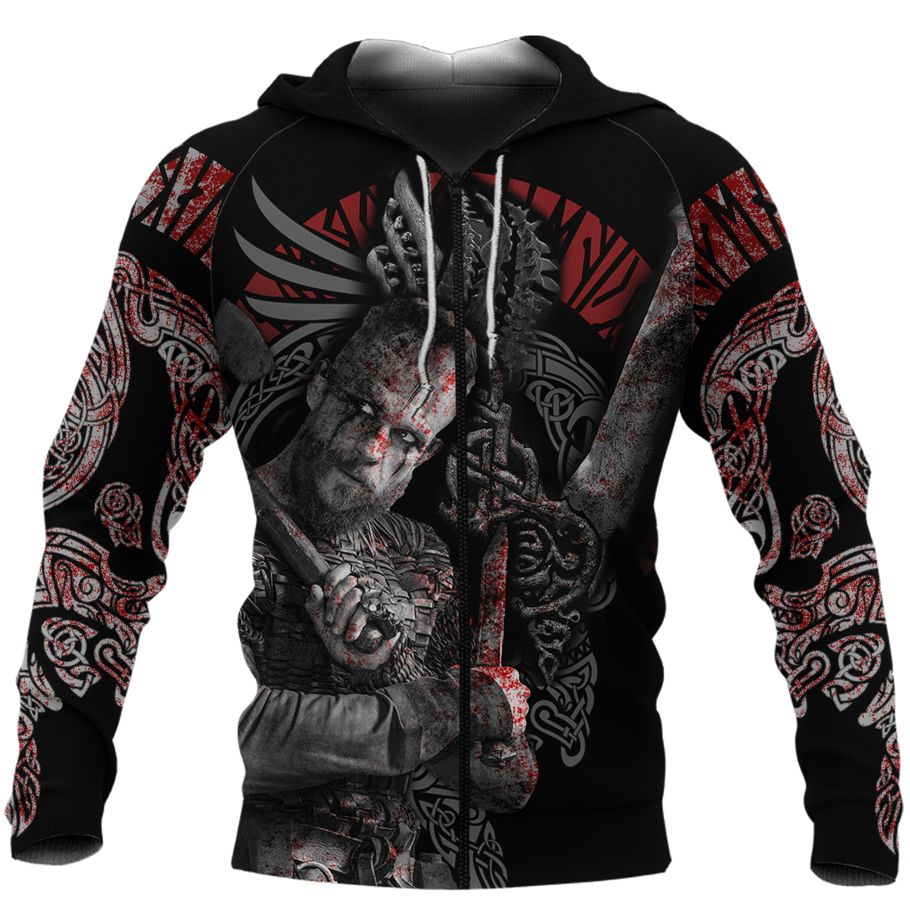 Viking Zip Hoodie - Floki Combatant RLT12