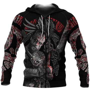 Viking Zip Hoodie - Floki Combatant RLT12