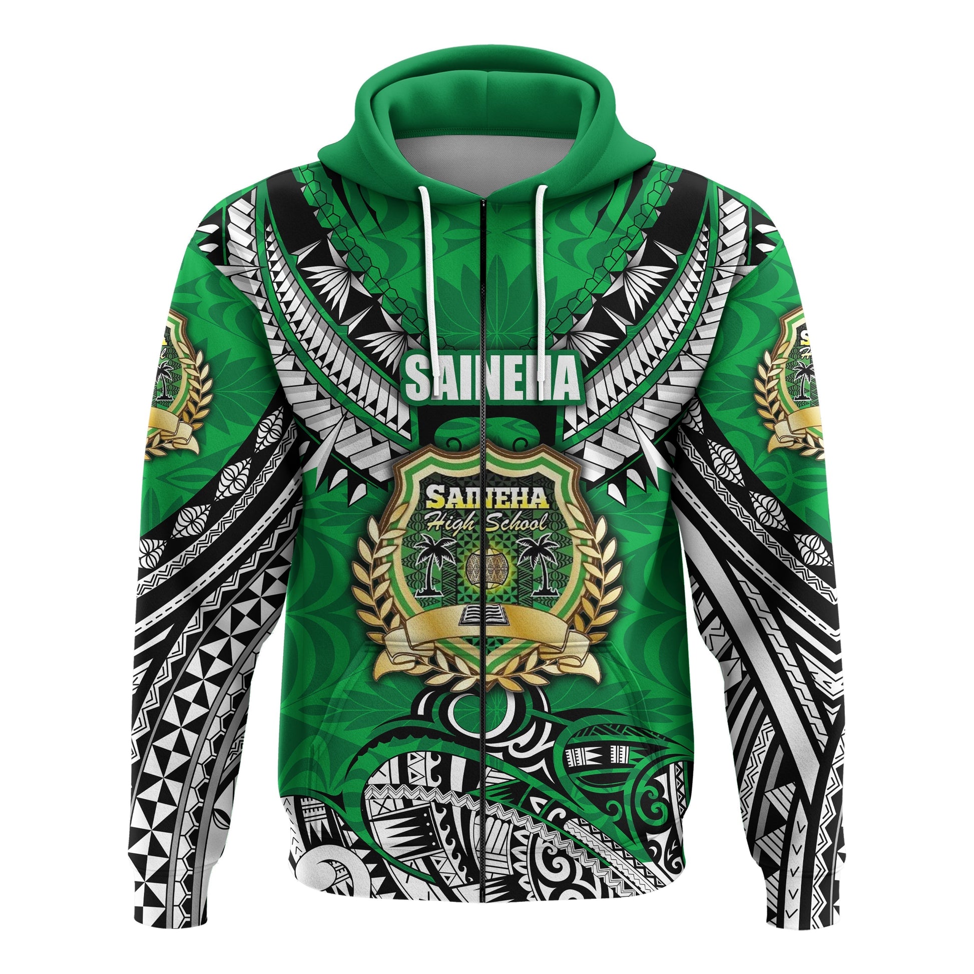 Saineha Tonga Zip Hoodie Polynesian Style Class off 2010 LT16