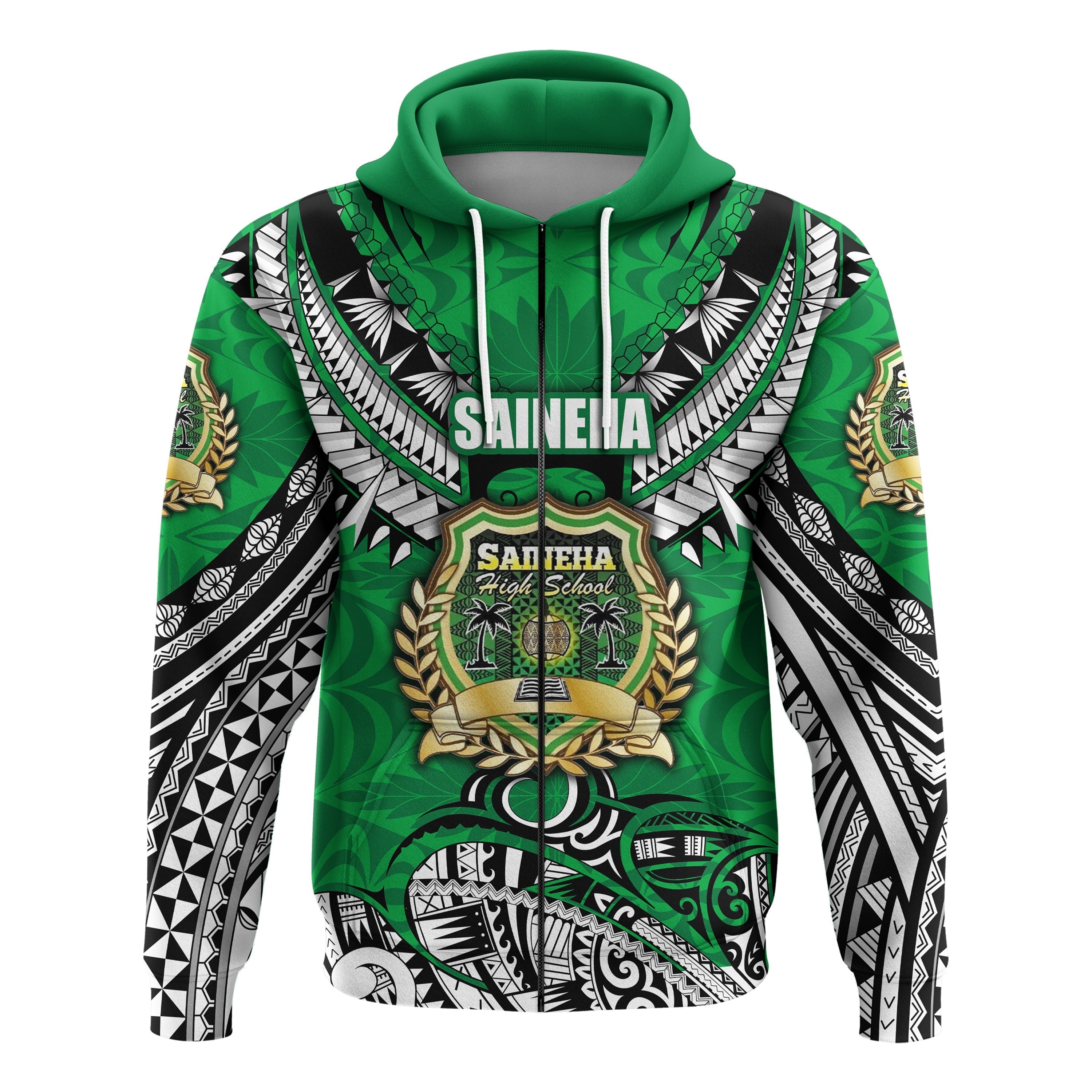 Saineha Tonga Zip Hoodie Polynesian Style Class off 2010 LT16