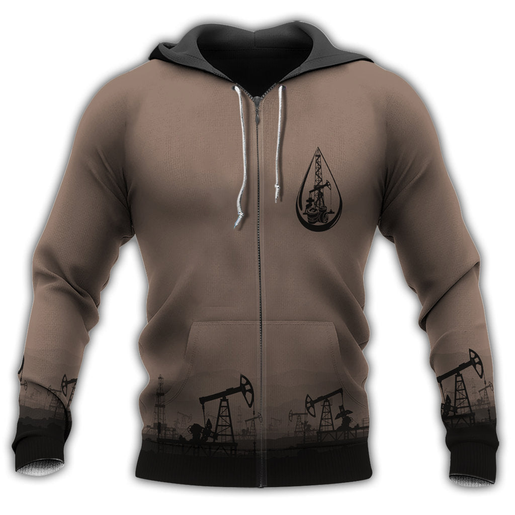 Oil Field Man Amazing Dark Brown Style Hoodie No2 RLT9