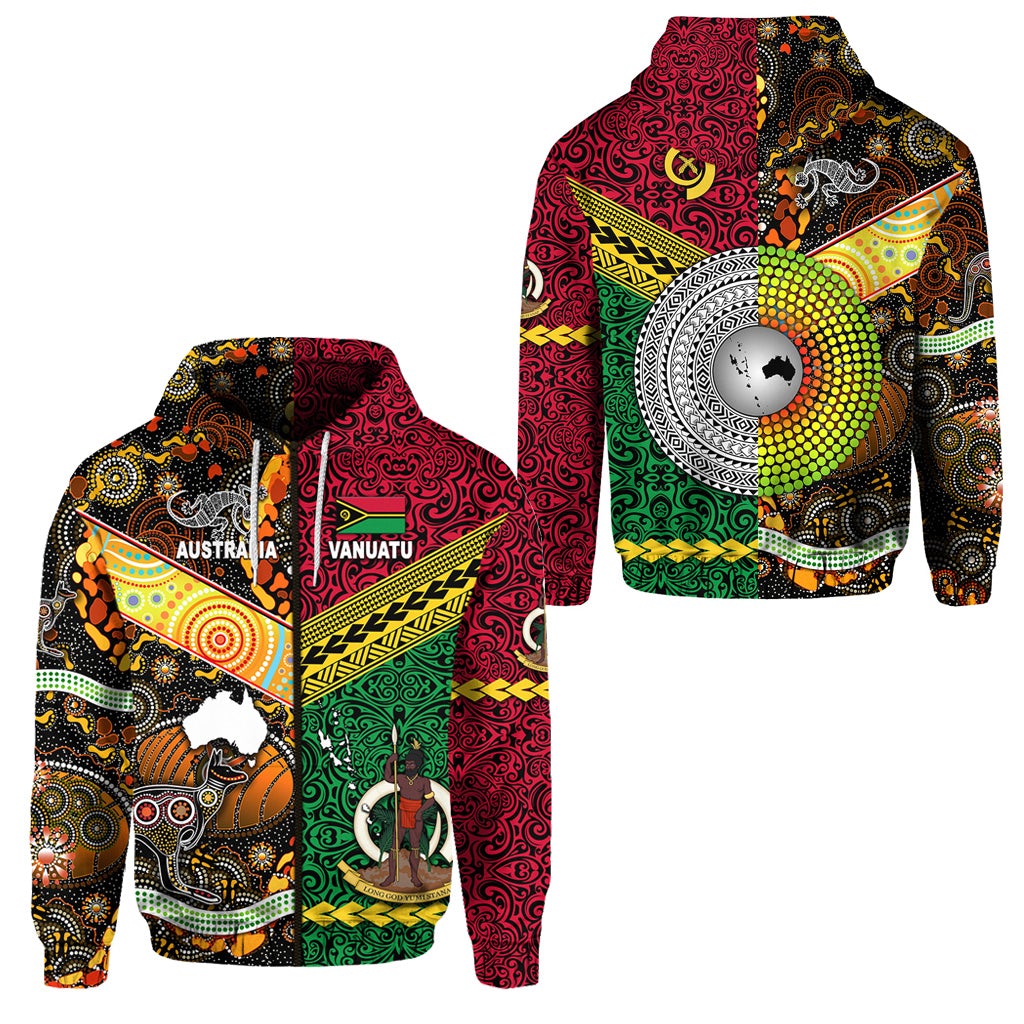 Vanuatu Australia Zip Hoodie Together LT8