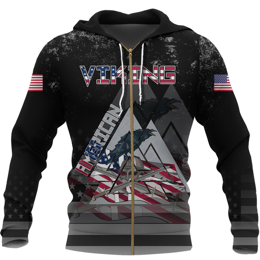 Viking American Viking "See You In Valhalla" Zip Hoodie RLT12